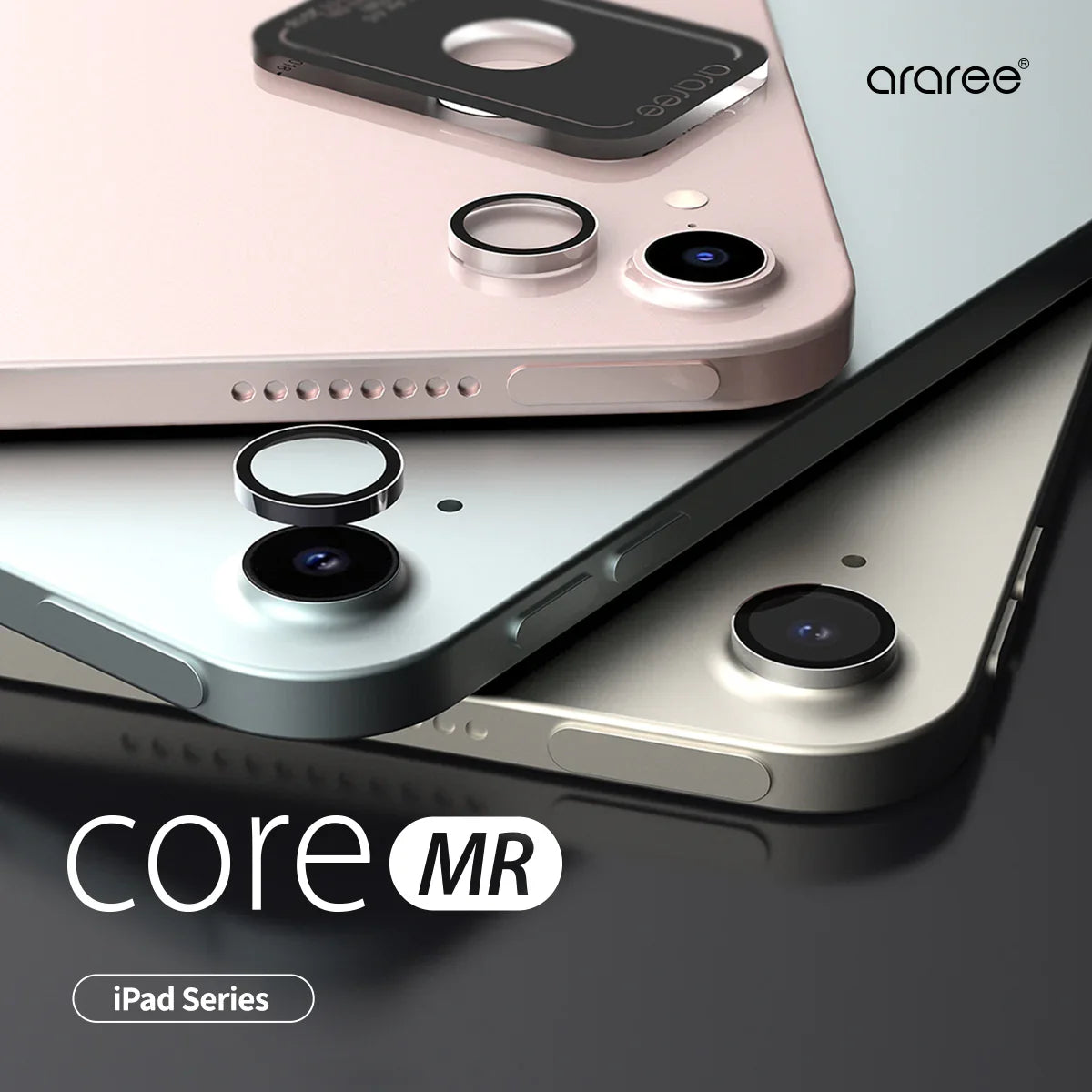 Araree Core Camera Metal Ring For iPad Air M2 11-In & 13-In - Clear - Tashqila Araree Core Camera Metal Ring For iPad Air M2 11-In & 13-In - Clear - Tashqila